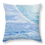 Load image into Gallery viewer, Blue Connections Mixed Media Canvas - Throw Pillow
