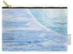 Load image into Gallery viewer, Blue Connections Mixed Media Canvas - Carry-All Pouch
