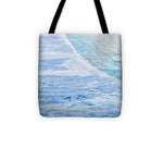 Load image into Gallery viewer, Blue Connections Mixed Media Canvas - Tote Bag
