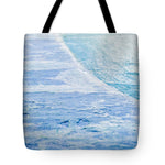 Load image into Gallery viewer, Blue Connections Mixed Media Canvas - Tote Bag
