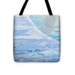 Load image into Gallery viewer, Blue Connections Mixed Media Canvas - Tote Bag
