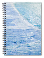 Load image into Gallery viewer, Blue Connections Mixed Media Canvas - Spiral Notebook
