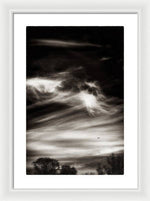 Load image into Gallery viewer, Sky Wisps planes and trees - Framed Print
