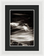 Load image into Gallery viewer, Sky Wisps planes and trees - Framed Print
