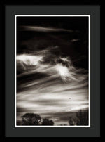 Load image into Gallery viewer, Sky Wisps planes and trees - Framed Print
