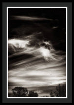Load image into Gallery viewer, Sky Wisps planes and trees - Framed Print
