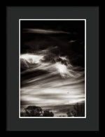 Load image into Gallery viewer, Sky Wisps planes and trees - Framed Print
