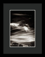 Load image into Gallery viewer, Sky Wisps planes and trees - Framed Print
