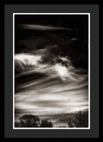 Load image into Gallery viewer, Sky Wisps planes and trees - Framed Print
