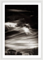 Load image into Gallery viewer, Sky Wisps planes and trees - Framed Print
