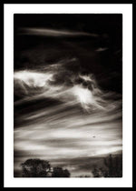 Load image into Gallery viewer, Sky Wisps planes and trees - Framed Print
