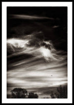 Load image into Gallery viewer, Sky Wisps planes and trees - Framed Print

