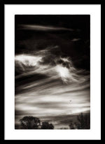 Load image into Gallery viewer, Sky Wisps planes and trees - Framed Print
