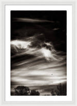 Load image into Gallery viewer, Sky Wisps planes and trees - Framed Print
