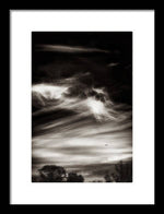 Load image into Gallery viewer, Sky Wisps planes and trees - Framed Print
