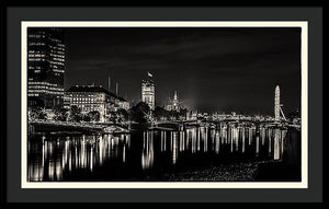 The River Thames at Night - Framed Print