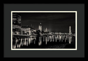 The River Thames at Night - Framed Print