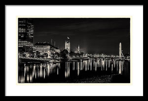 The River Thames at Night - Framed Print