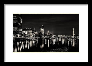 The River Thames at Night - Framed Print