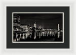 Load image into Gallery viewer, The River Thames at Night - Framed Print
