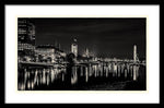 Load image into Gallery viewer, The River Thames at Night - Framed Print
