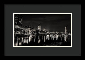 The River Thames at Night - Framed Print