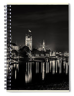Load image into Gallery viewer, The River Thames at Night - Spiral Notebook

