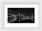 Load image into Gallery viewer, The River Thames at Night - Framed Print
