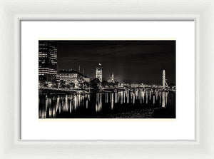 The River Thames at Night - Framed Print