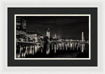 Load image into Gallery viewer, The River Thames at Night - Framed Print
