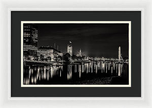 The River Thames at Night - Framed Print