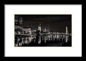 The River Thames at Night - Framed Print