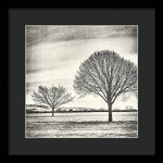 Load image into Gallery viewer, Two Trees in a field - Framed Print
