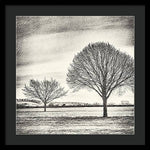 Load image into Gallery viewer, Two Trees in a field - Framed Print
