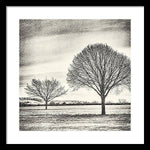 Load image into Gallery viewer, Two Trees in a field - Framed Print
