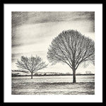 Load image into Gallery viewer, Two Trees in a field - Framed Print
