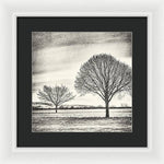 Load image into Gallery viewer, Two Trees in a field - Framed Print
