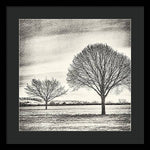 Load image into Gallery viewer, Two Trees in a field - Framed Print
