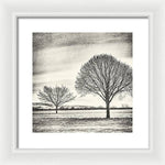 Load image into Gallery viewer, Two Trees in a field - Framed Print
