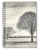 Load image into Gallery viewer, Two Trees in a field - Spiral Notebook
