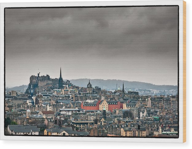 Views across Edinburgh - Wood Print