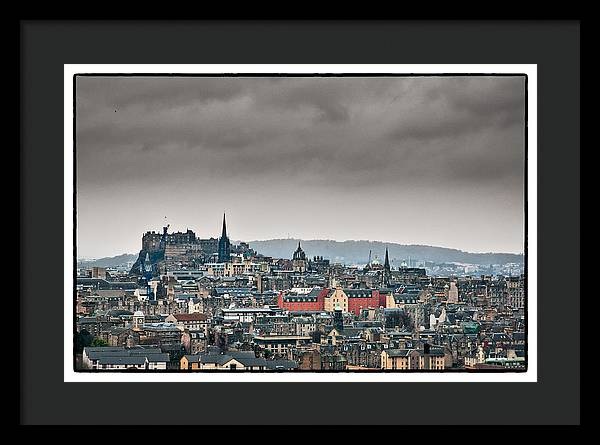 Views across Edinburgh - Framed Print