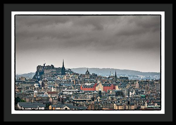 Views across Edinburgh - Framed Print