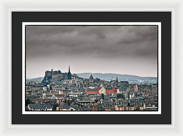 Views across Edinburgh - Framed Print