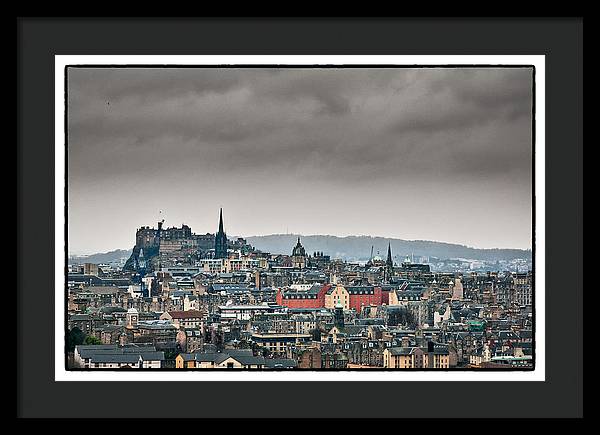 Views across Edinburgh - Framed Print