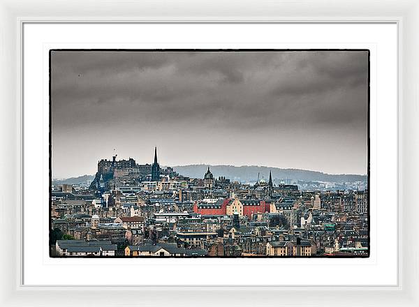 Views across Edinburgh - Framed Print