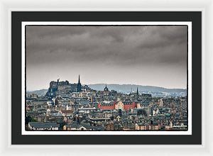 Views across Edinburgh - Framed Print