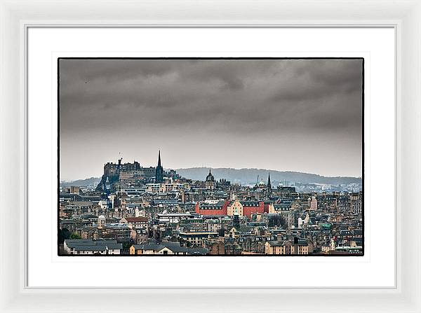 Views across Edinburgh - Framed Print