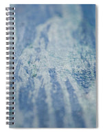 Load image into Gallery viewer, Blue Connections Mixed Media Canvas - Spiral Notebook
