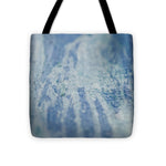 Load image into Gallery viewer, Blue Connections Mixed Media Canvas - Tote Bag
